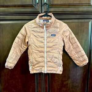 Patagonia Kids Puffer Jacket in Light Tan